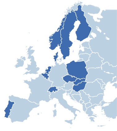 Courlux i Europa